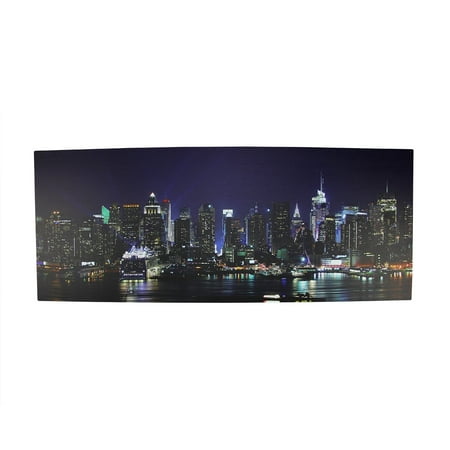 - Northlight LED Lighted NYC New York City Skyline Canvas Wall Art, 15.75
