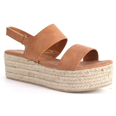 Slingback Cork Wedges - Espadrille-03 Flatform Platform Slingback Strappy Gladiator Wedge Sandal Camel