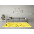 thumbnail image 3 of Ahgly Company Indoor Rectangle Abstract Yellow Contemporary Area Rugs, 8' x 10', 3 of 4