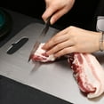 thumbnail image 1 of Becaristey Stainless Steel Chopping Board Ensuring Long-lasting Durability 304 Stainless Steel Board Multi-functional Type3 25*36CM, 1 of 6