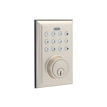 Honeywell Digital Deadbolt Bluetooth Door Lock Satin Nickel Satin, Nickel Finish