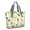 Yellow and Gray, variant on Tote Bag for Women - Waves Pattern Shoulder Bag - Large Utility Work Duffle Bag with Zipper Handbag for Travel, Work, Sprots
