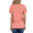 thumbnail image 2 of T-shirt à Manches Courtes et Col Rond pour Femmes, 2 of 2