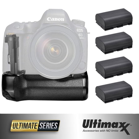 Pro Camera BG-E21 Battery Grip Replacement for 6D Mark II   4 Extra Batteries