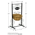 thumbnail image 2 of Sorbus Welcome Stand with Flower Planter Basket Coco Liner, Outdoor Décor - 17.75" L x 13" W x 34.87" H, 2 of 7
