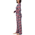 thumbnail image 3 of Nautica Womens 2 Piece Fleece Pajama Sleepwear Set (Medium, Red), 3 of 6