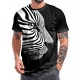 thumbnail image 6 of Ankishi Animal Shirts for Men Crewneck Lion Leopard Dog Printed Short Sleeve Tee Shirt for Daily Wear Dating Travel, 6 of 6