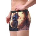 thumbnail image 2 of Yiaed Romantic Rose Animal Couple Print Men's Soft Cotton Boxer Shorts Breathable Boxers Underwear Moisture-Wicking Underwear Stretch Boxer Briefs for Man-Medium, 2 of 5