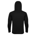 thumbnail image 5 of RUTAYY Men's Hoodie Long Sleeve Integrated Neck Gaiter Solid Color Pullover Sweatshirt Black, 5 of 5