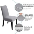 thumbnail image 4 of 4Pcs Dining Chair Covers Stretch Chair Covers Chair Slipcover Chair Covers For Dining Room Home Restaurant -Style4;, 4 of 5