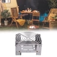 thumbnail image 2 of Camping Folding Stove Galvanized Stove Burners Pocket Stove with Stand Rack for Outdoor Backpacking, 2 of 8