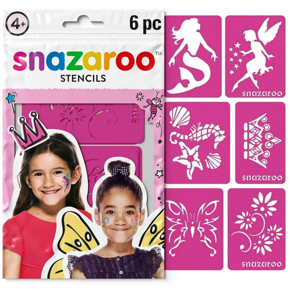 Snazaroo Fantasy Stencil Set (Pack of 6)
