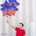thumbnail image 4 of PMU Patriotic Prism Star Shaped Flag 18 Inch Mylar-Foil Balloon Pkg/10, 4 of 7