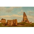 thumbnail image 2 of Bierstadt, Albert 24x16 White Modern Wood Framed Museum Art Print Titled - Ruins-Campagna of Rome, 2 of 4
