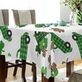 thumbnail image 3 of Saint Patrick Clover Truck Tablecloth Rectangle Colorful Table Cloth Large Square Table Cover for Dining Kitchen Party 60"x90" Decor Gift, 3 of 7