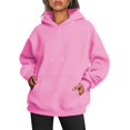 thumbnail image 1 of Sudaderas con Capucha Extragrandes para Mujer, Sudaderas de Forro , Suéteres de Moda para Otoño e Invierno Rosa M, 1 of 9