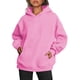 thumbnail image 1 of Sudaderas con Capucha Extragrandes para Mujer, Sudaderas de Forro , Suéteres de Moda para Otoño e Invierno Rosa XL, 1 of 9