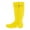 Yellow, variant on Women's Rain Boots with Buckle Festival Wellies Mid Calf Rubber Snow Rain Boots