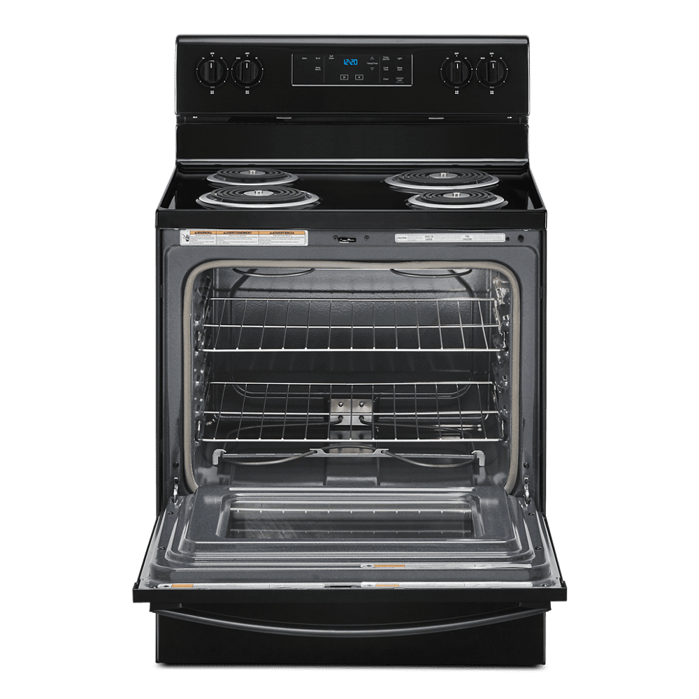 WHIRLPOOL WFC315S0JB 30" freestanding coil electric range