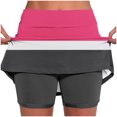 thumbnail image 2 of Pantalones Cortos Atléticos de Mujer de Cintura Alta Pantalones Ligeros de Impresión Delgados con Bolsillos, 2 of 5