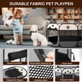 thumbnail image 5 of Dinosam Large Cat Playpen,36" Pop-up Cat Cage with Side Pocket,Pet Playpen for Small Animal Indoor Outside Kitten Playpen 36" Diameter 23" Height, 5 of 7