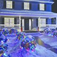 thumbnail image 4 of YOPTOP LED Christmas Net Lights Outdoor Decorations for Bushes 96 LED 5ftx5ft Connectable Green Wire Net Christmas Lights for Outdoor Yard Mesh Shrub Tree Holiday Decor,Multicolour,5ftx5ft, 4 of 7