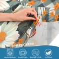 thumbnail image 3 of Yayeee Kitchen Curtains Tier Pair Light Filtering 27"x24" Rod Pocket Short Cafe Window Panel, Sunny Blooms, 3 of 7