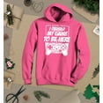 thumbnail image 3 of S4E Men's I Paused My Game to Be Here Hoodie Sweatshirts XXX-Large Heliconia Pink, 3 of 4