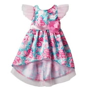 My Life As Floral Teal Satin Dress Outfit for 18-Inch Doll