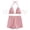 Pink*, variant on RUTAYY Women's Bikini Sets Solid Color Tankini Swimwear with Shorts 2 Piece Bathing Swimming Water Sport Swimsuit