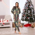 thumbnail image 7 of FORMRS Onesies Pajama for Adults Unisex Hoodie Winter Jumpsuit One Piece Sleepwear, Sizes S-2XL, Green Tartan Pattern, 7 of 7