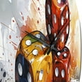thumbnail image 3 of Designart "Dice at the Royale Casino IV" Casino & Games Oversized Wall Clock, 3 of 5