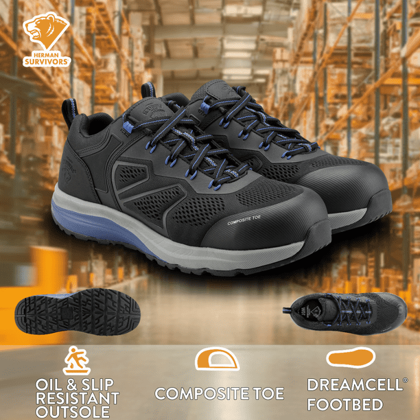 Herman Survivors Mens Composite Toe Slip Resistant Work Shoes Size 8 Cassle Herman Survivors Men main image 4