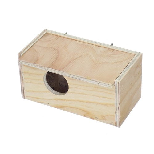 YML WNB5 Assembled Wooden Nest Box for Outside Mount with Dowel, Large ...