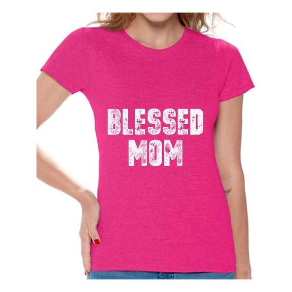 Mom Gifts - Blessed Mom Shirts - Best Mother's Day Gift Ideas - Graphic Tees