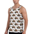 thumbnail image 2 of Lsque Cartoon Tractor Pattern Mens Tank Tops Muscle Athletic Quick Dry Sleeveless Workout Fitness T Shirts Beach Tank Top, Loose-fit Sleeveless Shirt for Men-XX-Large, 2 of 7