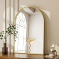 thumbnail image 1 of BEAUTYPEAK 24"x 36" Bathroom Mirror Wall Vanity Arched Mirror, Gold, 1 of 8