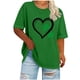 thumbnail image 1 of Xuyuer St Patrick's Day Shirt for Women Plus Size Tops Short Sleeve Casual T-Shirt Kindness Flowers Print Pullover Tunic 1X-5XCute Graphic Tees Loose Fit Flower Printing Crew Neck T Shirts, 1 of 4