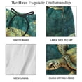 thumbnail image 4 of luoweisi Men's Beach Shorts Quick Dry Swim Trunks with Mesh Lining Sea Turtle L, 4 of 5