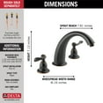 thumbnail image 3 of Delta Windemere BT2796-OB Roman Tub Trim Oil Rubbed Bronze, 3 of 3