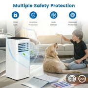 Costway 5000 BTU (8000 BTU ASHRAE) Portable Air Conditioner 4-in-1 AC Unit with Cool Fan Dehum Sleep Mode