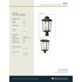 thumbnail image 5 of 4644-PBK-Millennium Lighting-Eldrick - 2 Light Outdoor Post Lantern-18.8 Inches Tall and 8.3 Inches Wide-Powder Coat Black Finish, 5 of 5