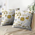 thumbnail image 3 of LALILO Throw Pillow Covers Various Doodle Animal Apple Art Cactus Cushion Cover 18" x 18", 2 Pack, 3 of 6