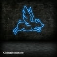 thumbnail image 3 of Glowneon Flying Pig Neon Sign, Flying Pig Led Light, Handmade Flying Pig Led Sign, Flying Pig Line, 3 of 4