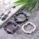 thumbnail image 4 of 1 juego de pulseras de cuentas de piedras mixtas, pulseras elásticas de piedras mixtas naturales, pulseras apilables, pulsera elástica de cuentas, juego de pulseras multicapa, 4 of 4