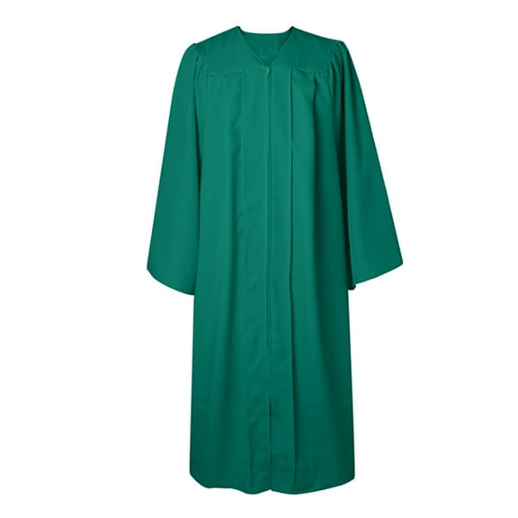 TOPTIE Unisex Premium Matte Graduation Gown Choir Robes Only-Green-39