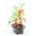 thumbnail image 2 of Feng Shui Green Gem Stones Money Fortune Tree Bonsai Home Decor Wealth Blessing Gift New, 2 of 3