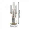 thumbnail image 2 of 5 Heads Candle Stand Candlestick Holder Stable Base for Wedding Dining Tab, 2 of 5