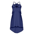 thumbnail image 4 of Antinious Women Camis Sleeveless V-Neck Casual Solid Lace Back Stylish Dress, 4 of 5