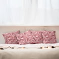 thumbnail image 4 of Ambesonne Colorful Throw Pillow Cover 4 Pack, Retro, 24", Mauve Rose Red, 4 of 5
